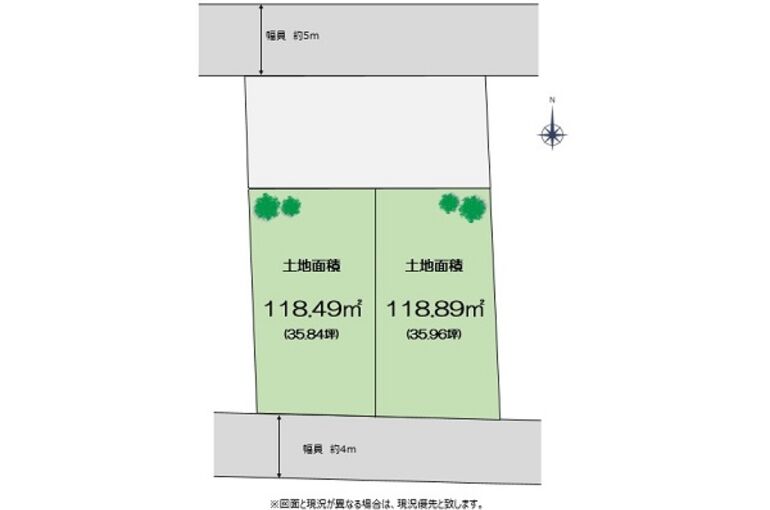妻田西　区画図